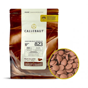 Шоколад Callebaut молочный 33,6%, 2,5кг