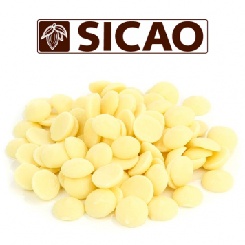 Шоколад Sicao белый 28%, 1/5, 500гр