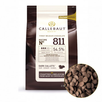 Шоколад Callebaut темный 54,5%, 2,5кг