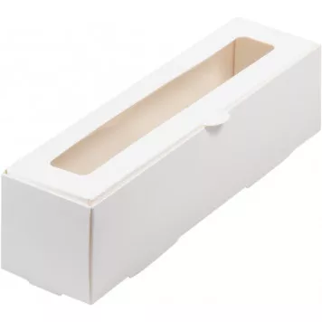 Коробка для макарон 21*5*5 с окном
