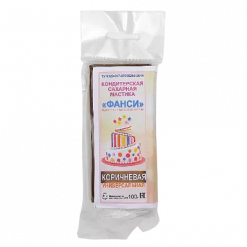 Мастика Фанси коричневая, 100гр