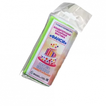 Мастика Фанси Светло-зеленая, 100г